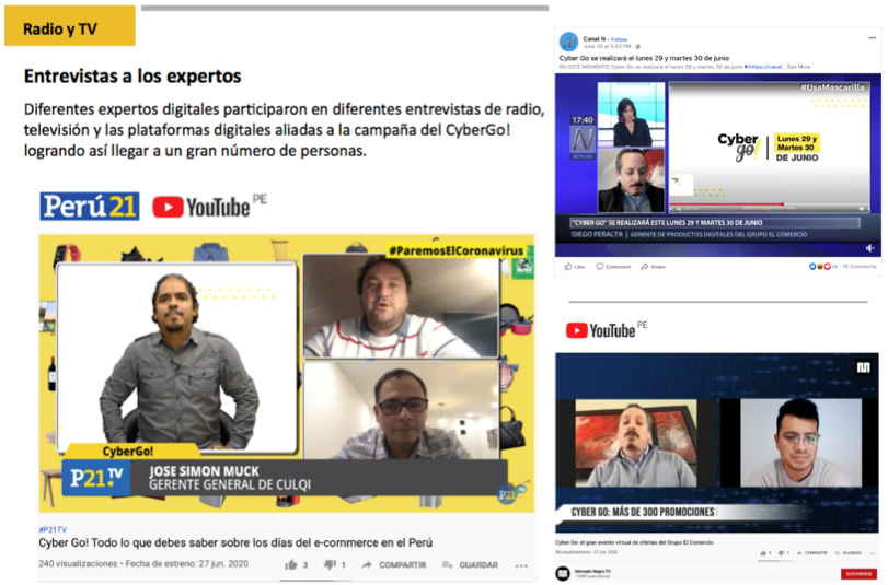 cobertura en radio y TV del CYBERGO